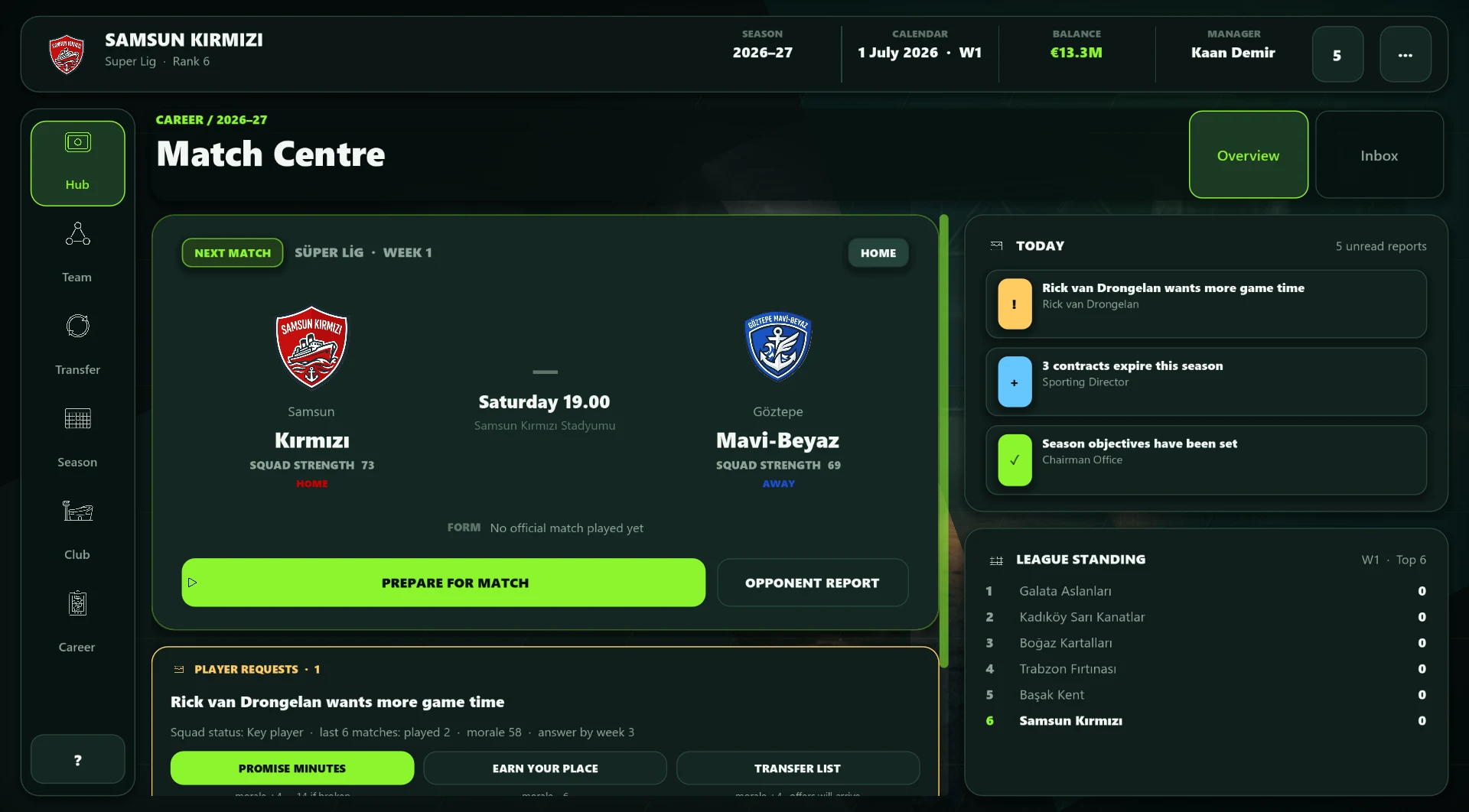 Pocket Football Manager screenshot