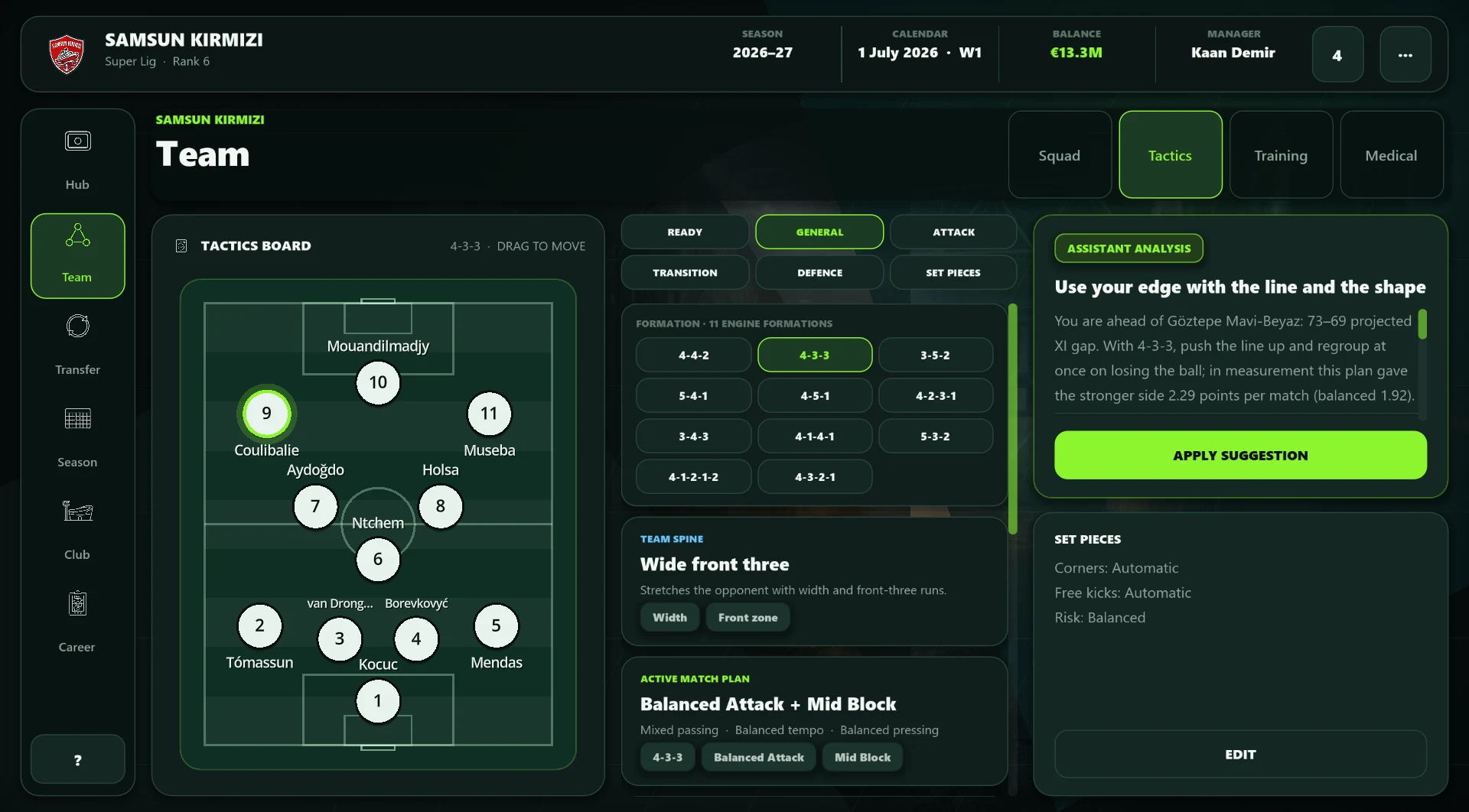 Pocket Football Manager screenshot